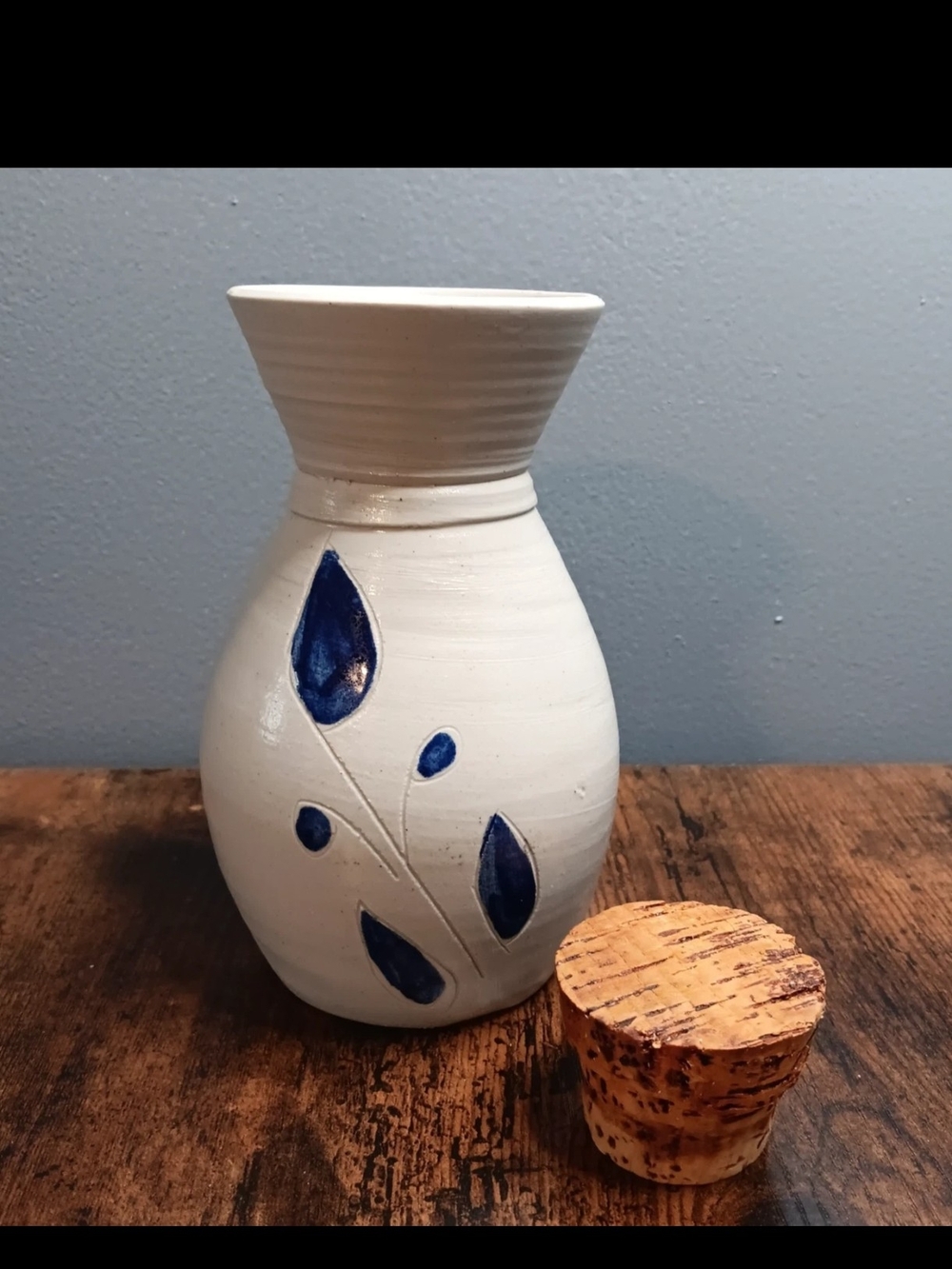 Vintage Williamsburg Pottery Jar with Cork